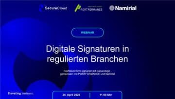 Treffen Sie Namirial beim Live-Webinar mit SecureCloud
