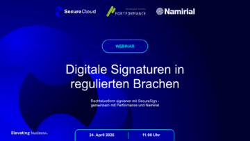 Treffen Sie Namirial beim Live-Webinar mit SecureCloud