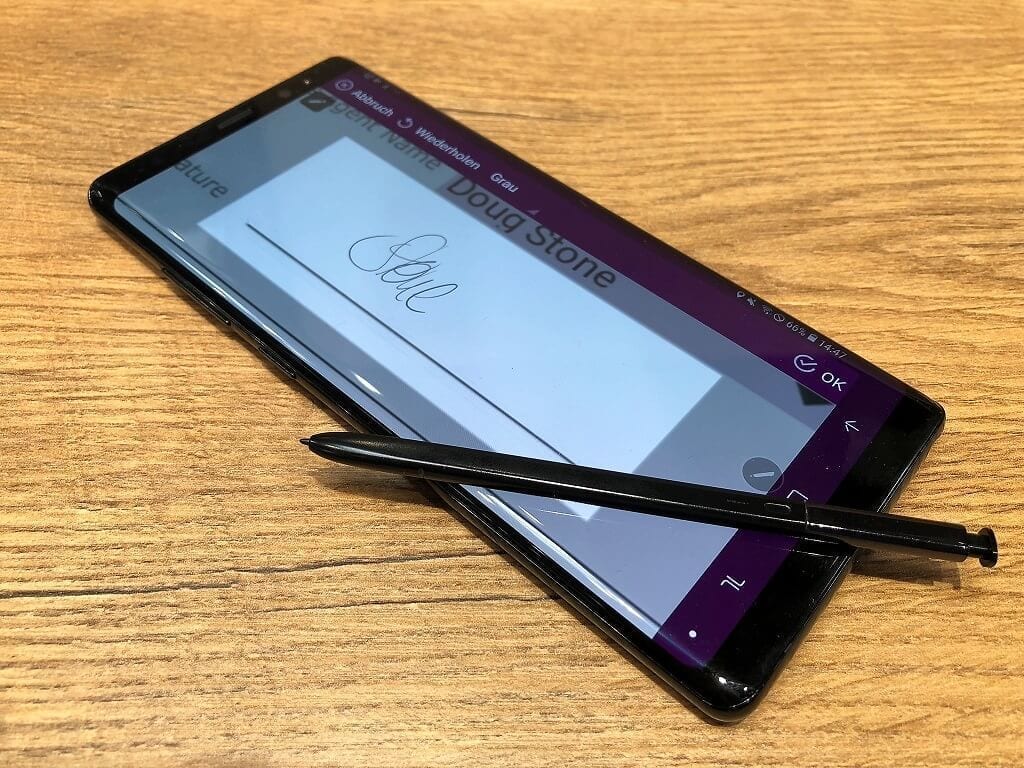 Being able to caoture significant biometric data of handwritten signatures on smartphones, tablets and signature pads for stronger evidence of signed documents is an important requirement for some use cases in insurance in some countries in Europe.